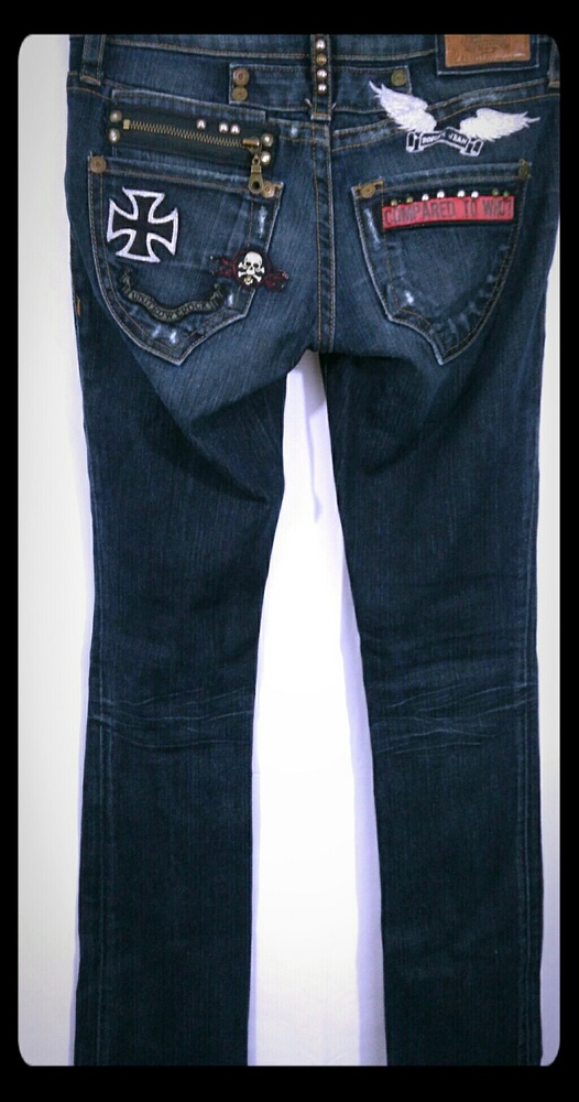 ROBIN'S JEAN 'Rock N Roll' Skinny Embroidered 26